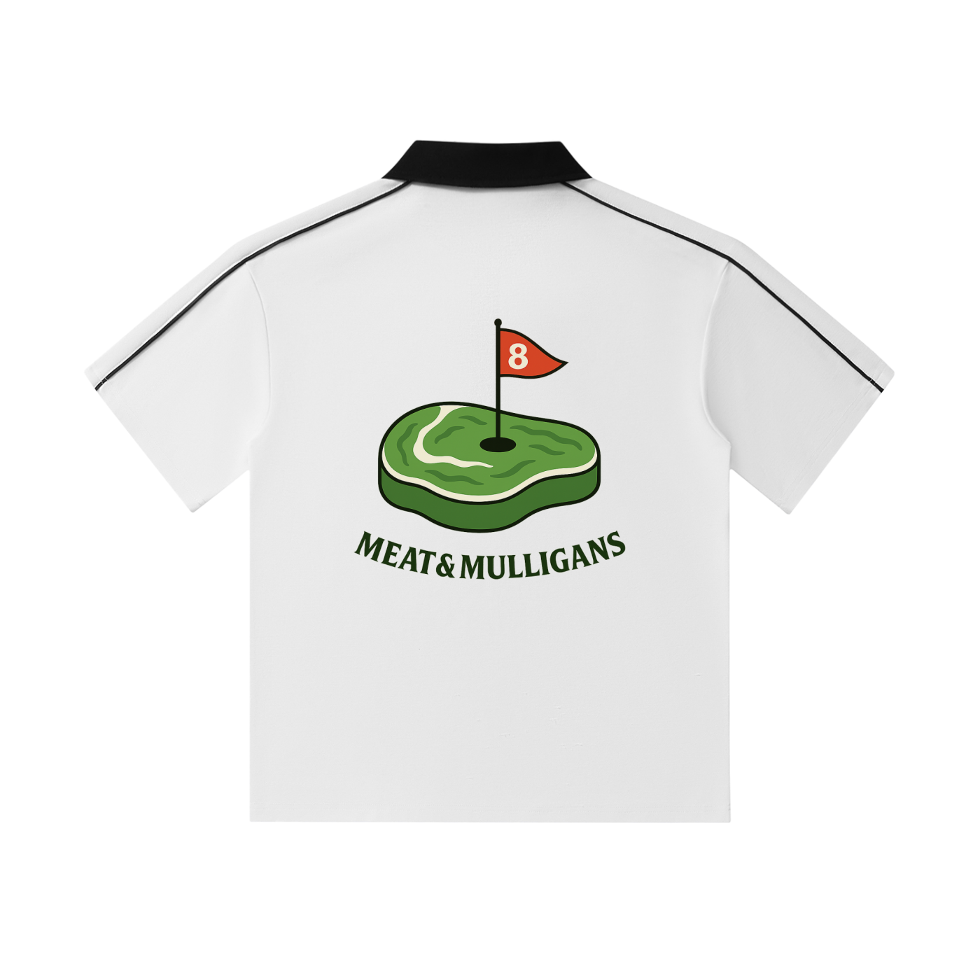"Meat & Mulligans Polo"