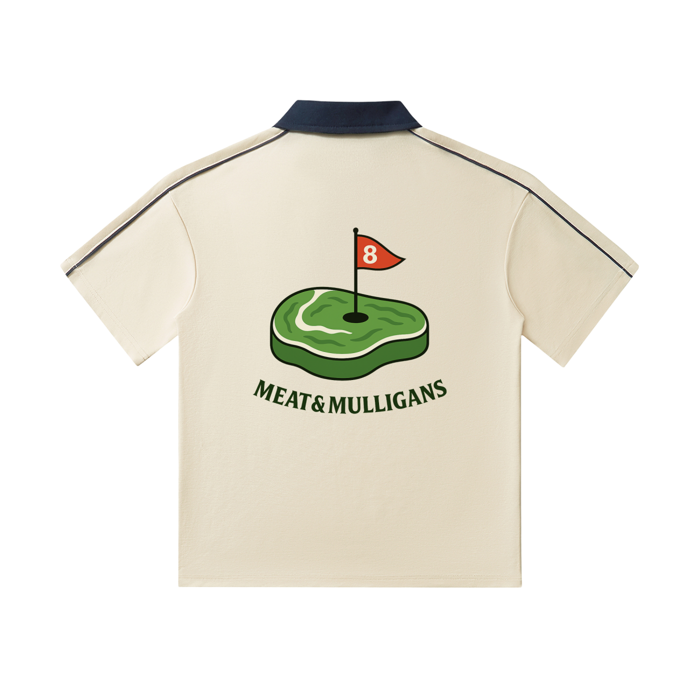 "Meat & Mulligans Polo"